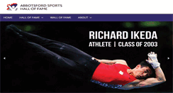 Desktop Screenshot of abbysportshalloffame.ca